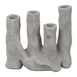 Portavelas Art piece four, Light grey