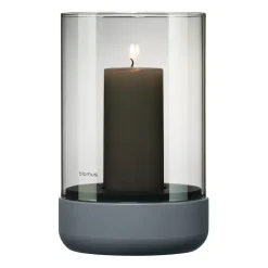 Portavelas Calma Ø12 cm, Gray-smoke
