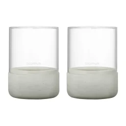 Portavelas Calma Ø7 cm, set de 2, Light grey