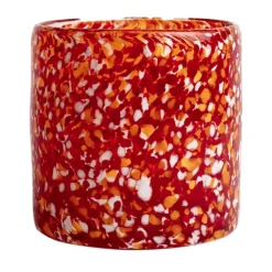 Portavelas Calore XS Ø10 cm, Rojo-naranja