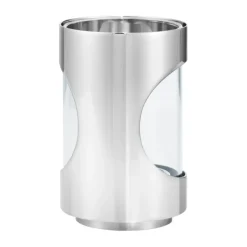 Portavelas Chrome contours hurricane 12 cm, Acero inoxidable