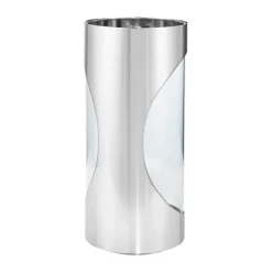 Portavelas Chrome contours hurricane 28 cm, Acero inoxidable