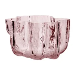 Portavelas Crackle 5,8 cm, Rosa