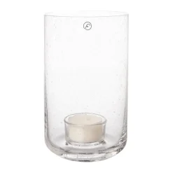 Portavelas de cristal Ernst, Ø9x15 cm