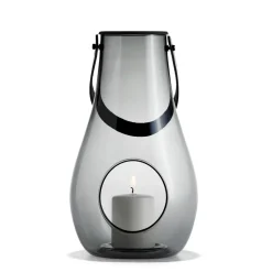 Portavelas Design With Light smoke, 29 cm