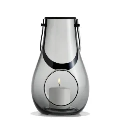 Portavelas Design With Light smoke, 25 cm
