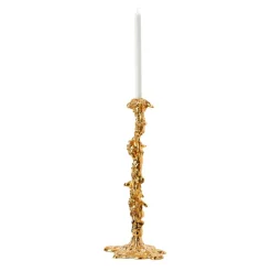 Portavelas Drip XXL 50 cm, Dorado