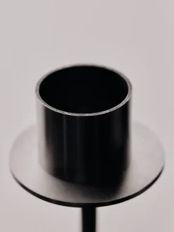 Portavelas Elysia, Brushed stainless steel