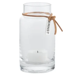 Portavelas Ernst H12 cm Ø5 cm, transparente