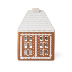 Portavelas Gingerbread small 11 cm, Marrón