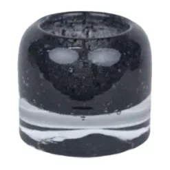 Portavelas Leah Ø7,5 cm, Negro