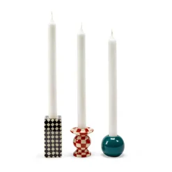 Portavelas Les Objets Mouleversants N°2, Red-white
