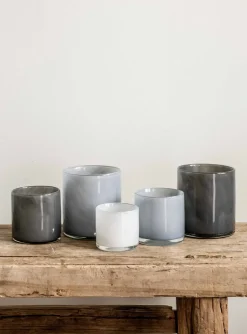 Portavelas Lyric XS, gris oscuro