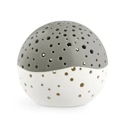 Portavelas Nobili verde oliva, grande Ø14 cm