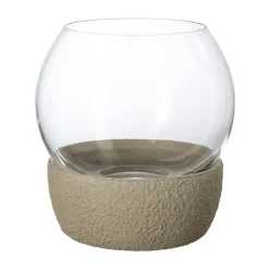 Portavelas Perlemor Home Hurricane Ø16 cm, Beige
