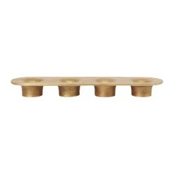 Portavelas Soothe 4, 8x29 cm, Brass Finish