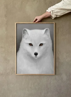 Póster Fjällräv, 30x40 cm