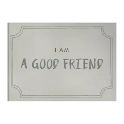 Póster Good friend diploma 21x30 cm, Dusty mint