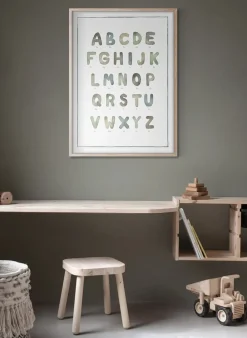 Póster The alphabet watercolour, 30x40 cm