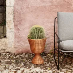 Recipiente para plantas Agnes, Natural, tall