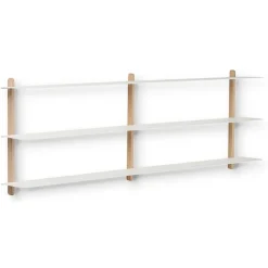 Repisa Nivo D, Roble claro-blanco