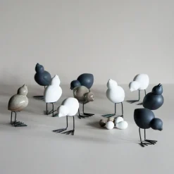 Set de 2 adornos de Pascua Swedish Birds DBKD, Black