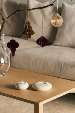 Set de 4 bolas de Navidad Spira, Rojo