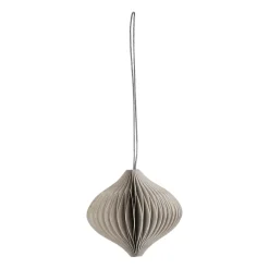 Set de 4 bolas de Navidad Onion, Beige