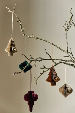Set de 4 bolas de Navidad Onion, Beige