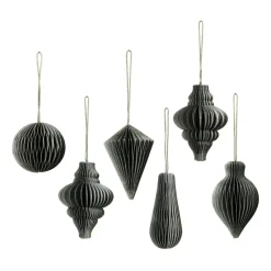 Set de 6 colgantes de navidad Christmas mix, Thyme