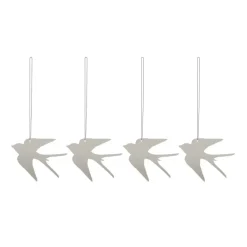Set de 4 colgantes de pascuaEaster Deco pájaro, Sand
