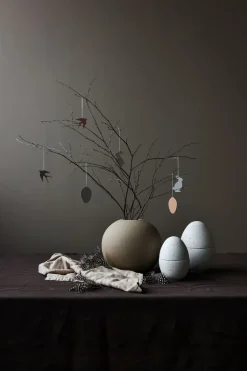 Set de 4 colgantes de pascuaEaster Deco pájaro, Sand