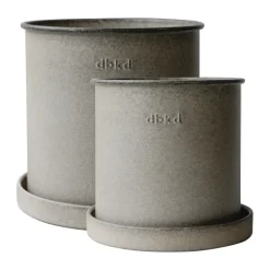 Set de 2 macetas Plant pot small, Beige
