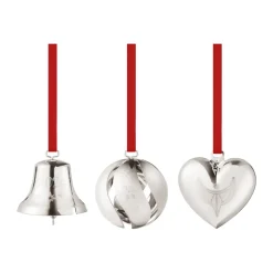 Set de adornos 3 piezas 2024, Chapado en paladio