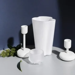 Set de candelabros Nappula, blanco