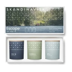Set de velas perfumadas ESCAPE mini 3 piezas, 65 g