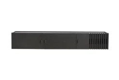 Sideboard de pared Array, 150 cm, Roble pintado negro