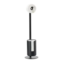 Soporte de papel higiénico de pie Rim, Black