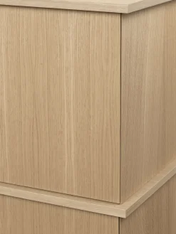 Stilt sideboard single 72,5x100 cm, Natural oak