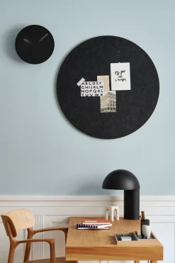 Tablero de notas Retell pinboard Ø80 cm, negro-latón