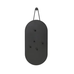 Tablón A-Bulletin Board, Black, incluido imanes