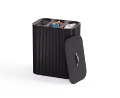 Tota Trio Luxe cesta de ropa 90 L, Black