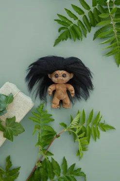 Troll de la suerte 9 cm, Roble
