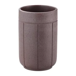 Vaso para cepillos de dientes Kua, Cedar Wood, Ø7 × 11 cm
