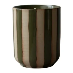 Vela aromática Burn 60 h, Stripe green