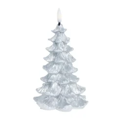 Vela Litria LED 15 cm, Plata
