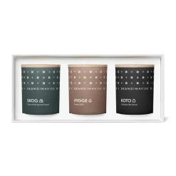Vela perfumada mini Hibernation set de regalo, 3 piezas