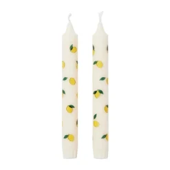 Velas Lemon 2-pack, White-yellow