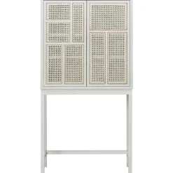 Vitrina Air, Blanco, ratán