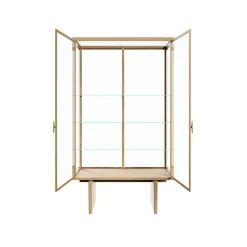 Vitrina Private, Vidrio, roble teñido claro
